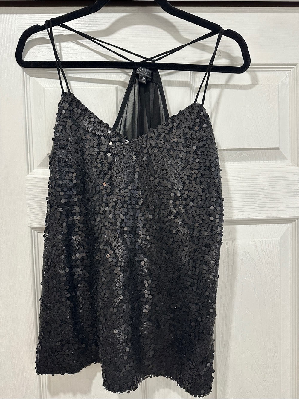 TCEC Black  Strappy Camisole